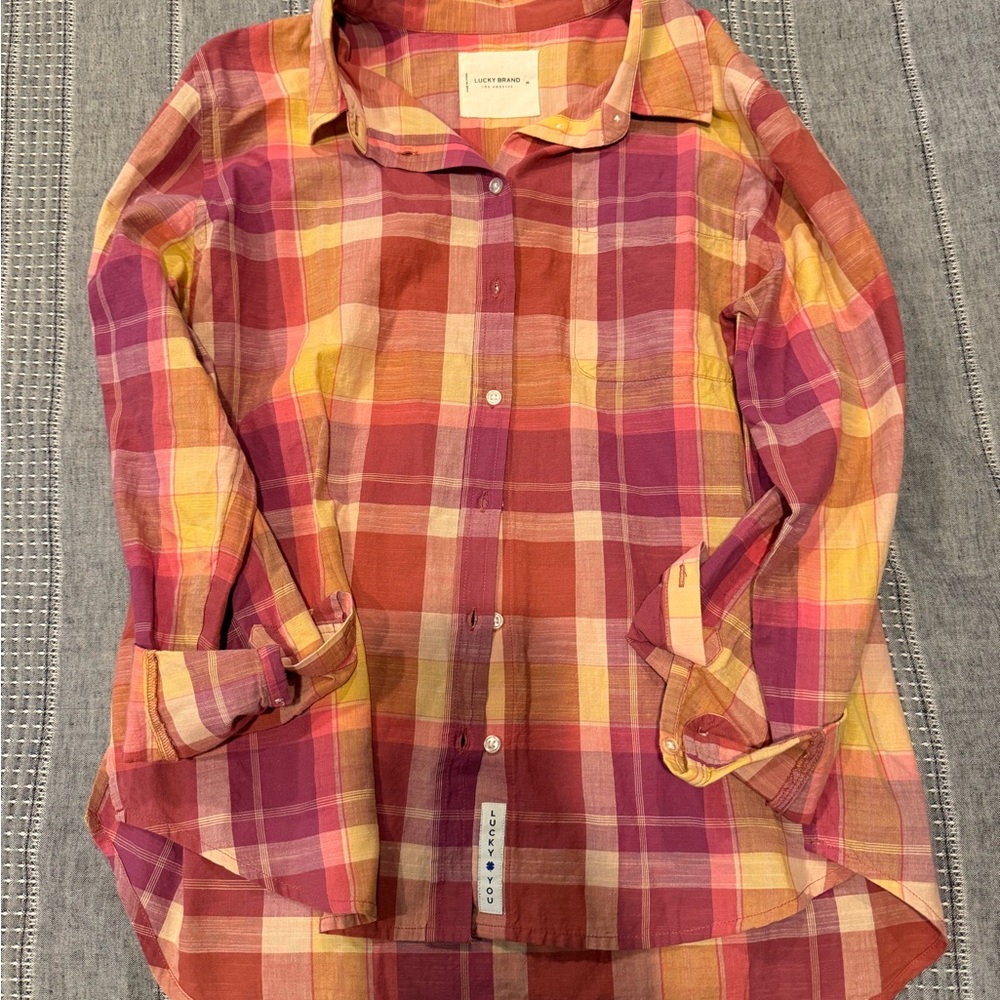 Lucky Brand Multicolor Plaid Shirt